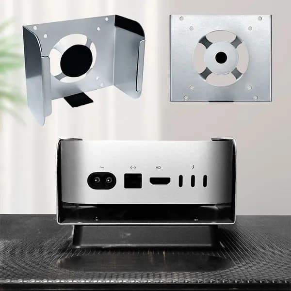 Крепление для Mac mini M4 из металла для настенного монтажа, под столом и за монитором