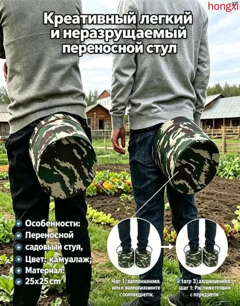 Садовая скамейка 25х25х25 см