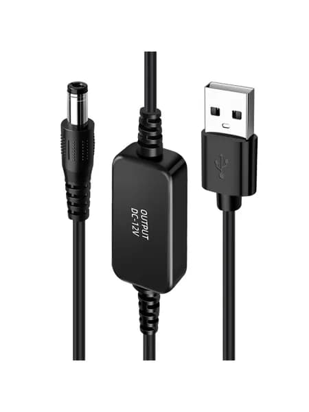 (1 шт.) Кабель для повышения напряжения 5V до 12V для power bank и роутера