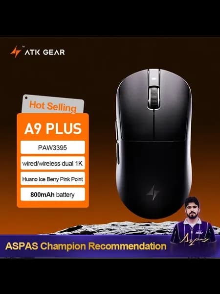 GEAR A9 Plus Black Беспроводная Игровая Мышь
