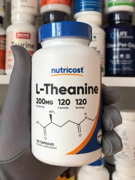 Nutricost, L-теанин, 200 мг, 120 капсул