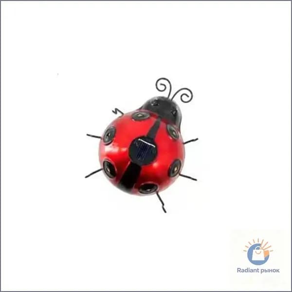 Солнечная лампа "Божья коровка", красный