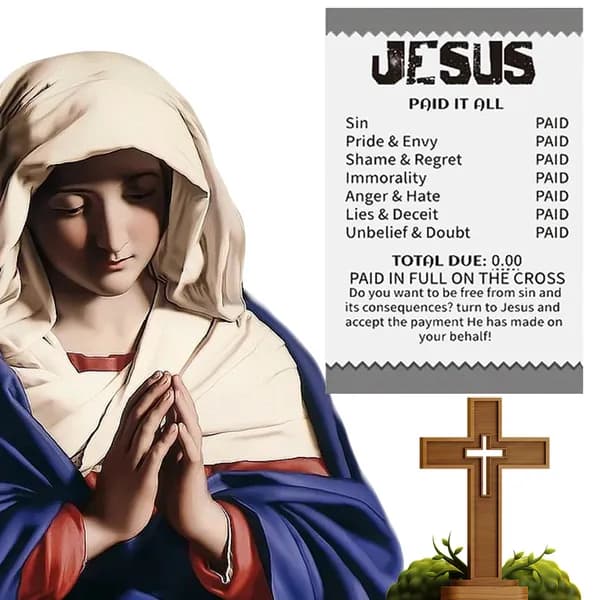 Евангельские карточки на испанском языке Jesus Paid It All для молитвы и евангелизации, 100 шт.