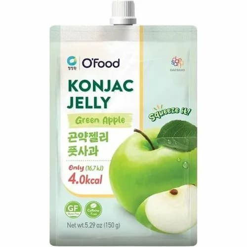 Желе из конжака со вкусом зеленого яблока, O'Food Daesang, 150 г, Республика Корея