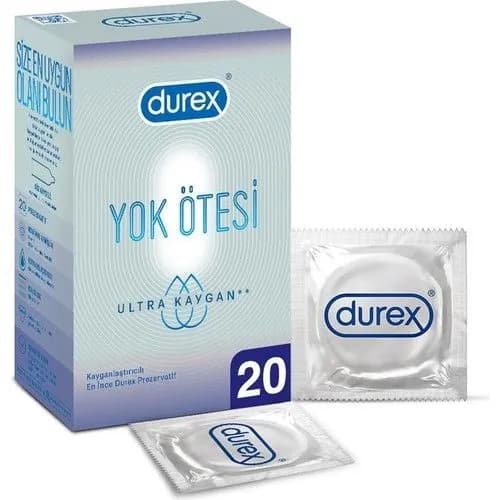 Durex Invisible regular fit, ультра скользкие презервативы 20 шт.