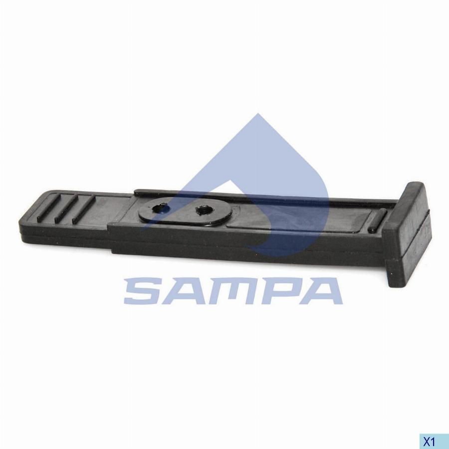 Держатель брызговика резиновый MAN TGA, TGL, TGM, TGS, TGX (Sampa)