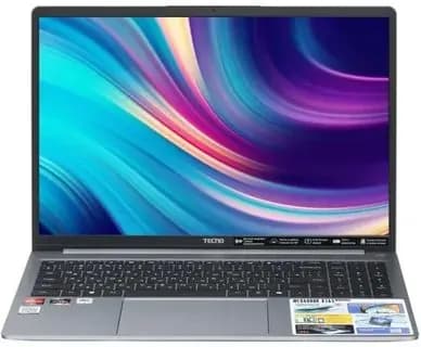 Tecno Ноутбук 16", AMD Ryzen 7 5800U, RAM 16 ГБ, SSD 1024 ГБ, AMD Radeon, Windows Home, (K16SDA), серый
