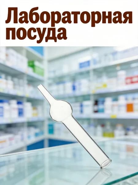 Прозрачная стеклянная сушильная трубка с одним шаром для химической лаборатории