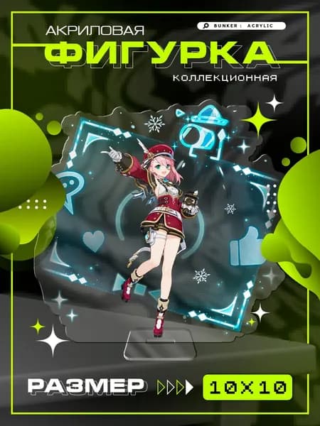 Акриловая коллекционная фигурка Genshin Impact Charlotte Шарлотта статуэтка