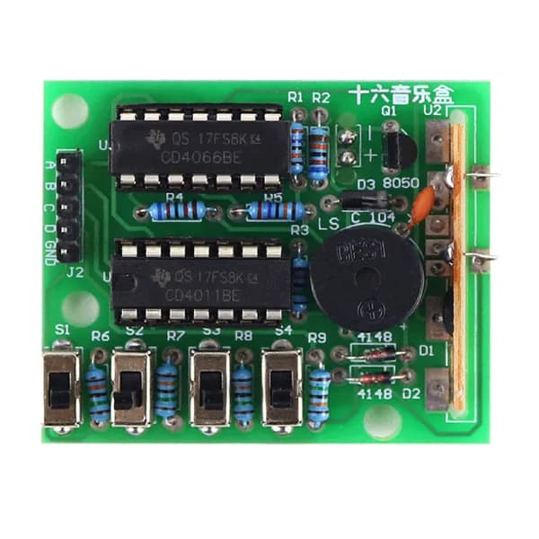 Обновление DIY Electronic 16 музыкальных звуковых модулей, обучающие наборы для практики пайки - напряжение 4,5-5 В