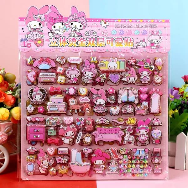 Двойной слой Sanrio Culomi стерео пузырь наклейка