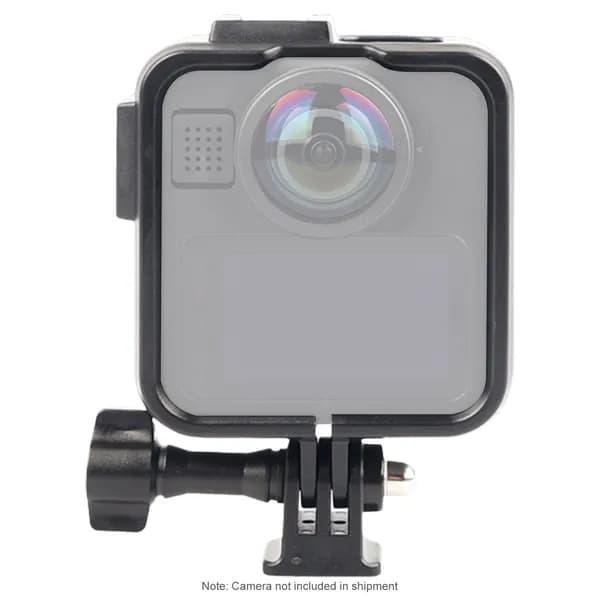 Защитный пластиковый корпус-клетка для экшн-камеры GoPro MAX2 с двумя холодными башмаками и боковым окном