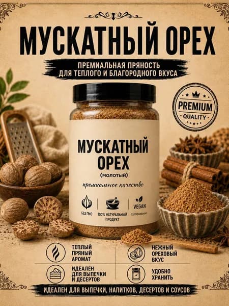 Мускатный орех молотый 180 г