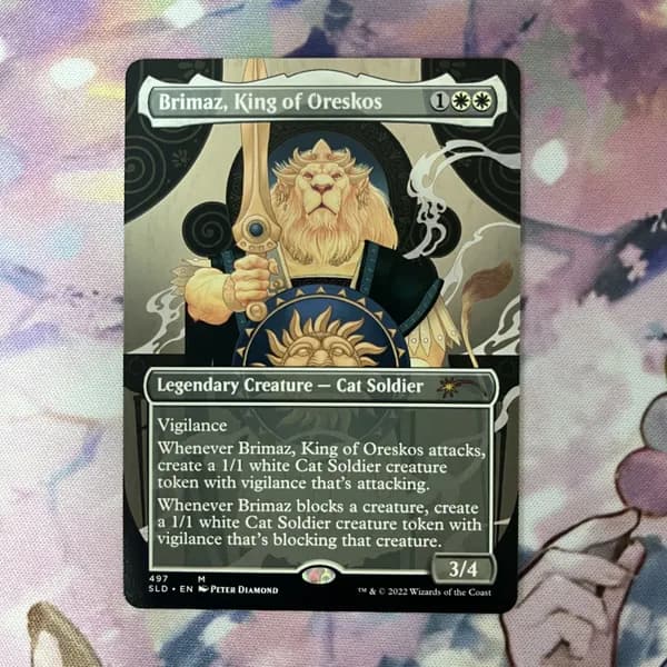 Кастомные прокси-карты высокого качества, MTG PROXY CARDS фойловые карты не, стандартный размер Brimaz,King of Oreskos 497