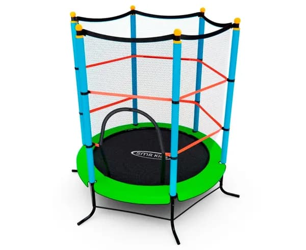 Батут детский DFC SMRKIDS 55" с сеткой, зеленый