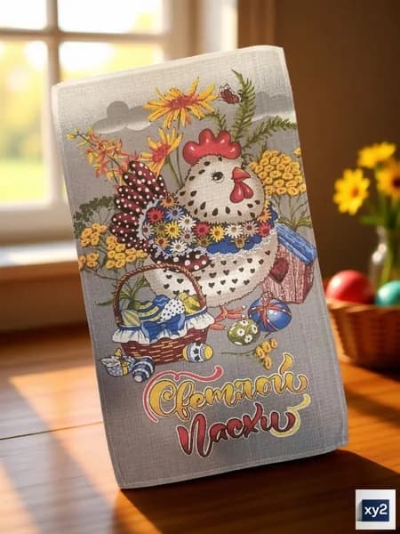 Полотенце кухонное полотенце кухонное вафельное, Вафельная фактура, 35x60, 1шт