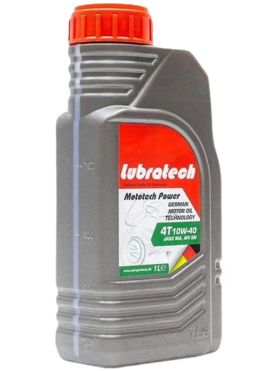 Lubratech MOTOTECH POWER 4T 10W-40 Масло моторное, Полусинтетическое, 1 л