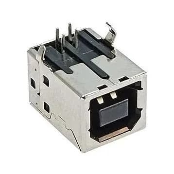 Разъем USB-B Гнездо на плату USBB-1F горизонтальное