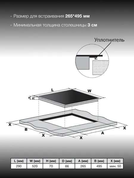 Индукционная варочная поверхность Hyundai HHI 3772 GR серебристый