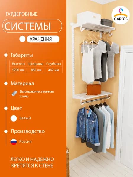 Гардеробная система №12, белая
