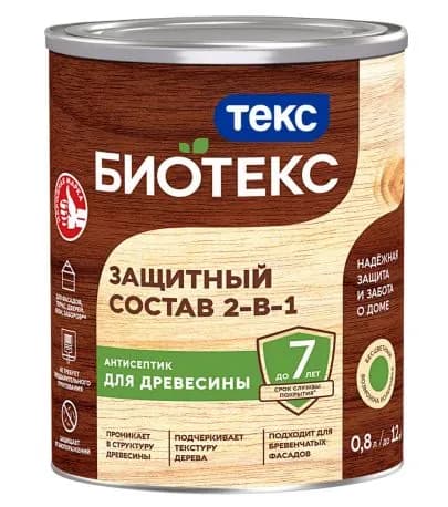 Состав защитный Биотекс Универсал 2-в-1 тик 0,8 л