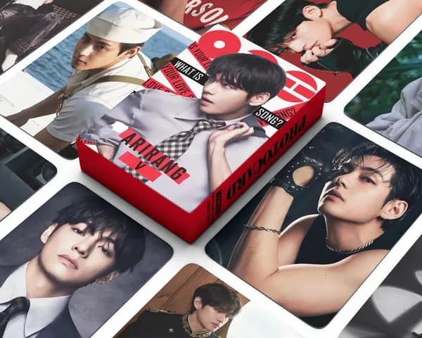 KPOP 127pcs/box Bangtan Boys SOLO V голографические фотокарточки ARIRANG KPOP лазерные LOMO карты