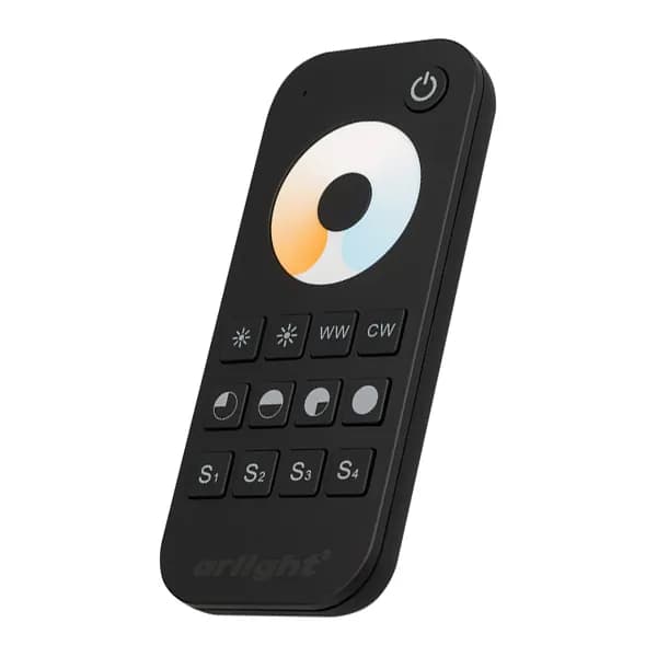 Пульт управления мультибелой подсветкой SMART-R34-MIX Black (1 зона, 2.4G) (Arlight, IP20 Пластик, 5 лет)
