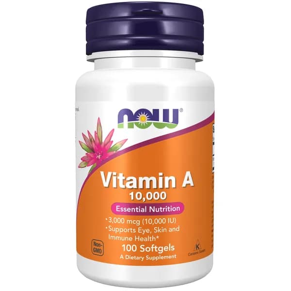 Витамин А NOW Vitamin A 10 000 ME 100 капсул