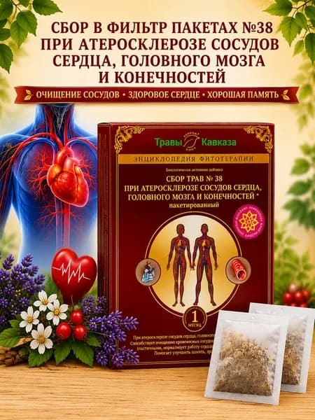 Сбор в фильтр-пакетах № 38 при атеросклерозе