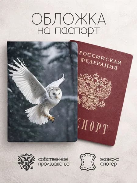 Обложка на паспорт Совы летит