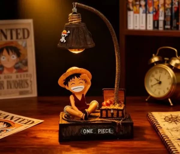 One Piece Монки Д. Луффи, светодиодная лампа-фигура Ночник с Луффи Фигурка-светильник из аниме
