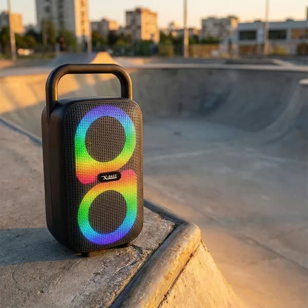 Мобильный Bluetooth-колонка с RGB подсветкой и мощностью 8W