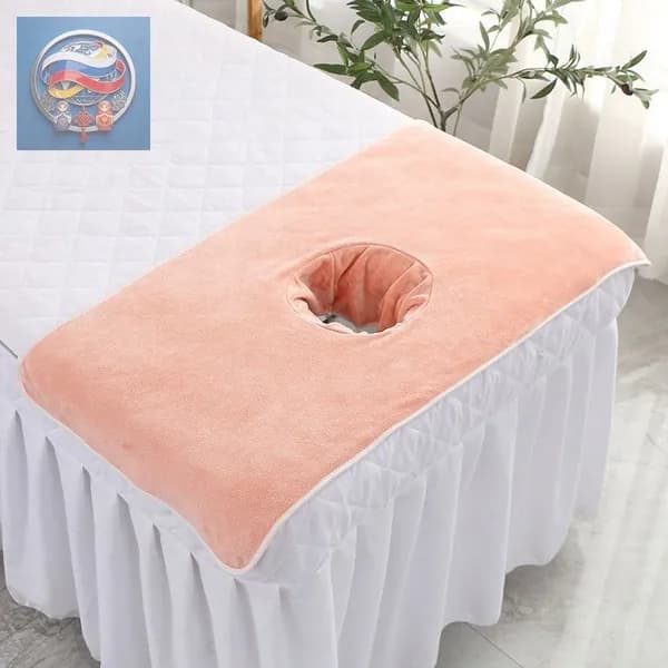 1 кусок 40*80 см полотенце с отверстием для косметического ложа