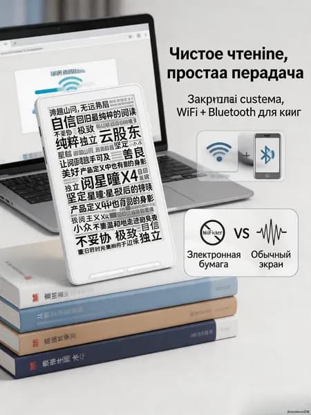 4.3" Электронная книга, белый