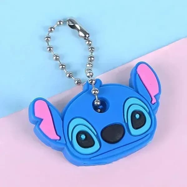 Чехол для ключа Стич Disney, силиконовый чехол для ключа в виде Стича из мультфильма, милый аксессуар для фанатов