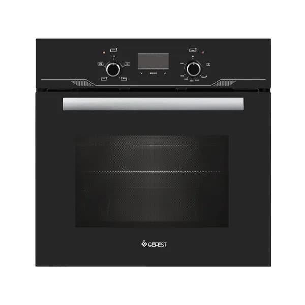 Газовый духовой шкаф Gefest ДГЭ 621-03, газ-контроль и электророзжиг, таймер, гриль электрический с вертелом, телескопические направляющие, черный