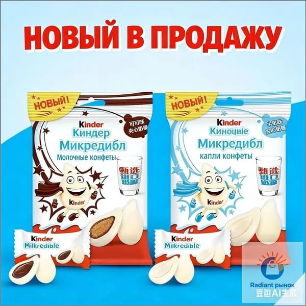 Премиальный набор конфет Milkredible, 2 вкуса, 2 пачки по 46.8г