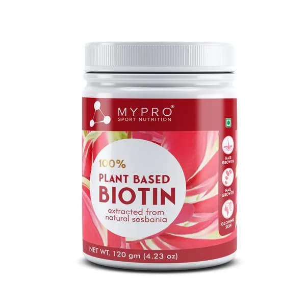 Mypro Sport Nutrition Порошок биотина на основе растений, энергетический метаболизм, для спортсменов, 120 г