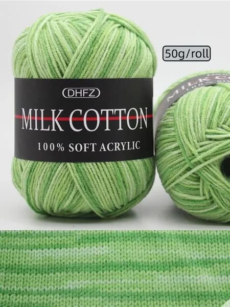 Пряжа молочный хлопок 50g/roll