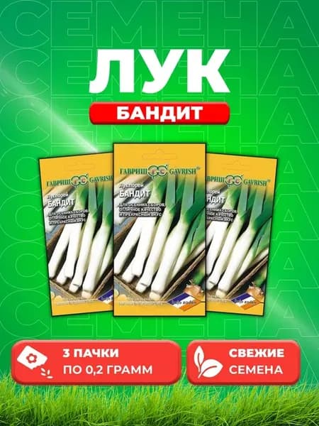 Лук порей Бандит 0,2 г (Голландия) (3уп)