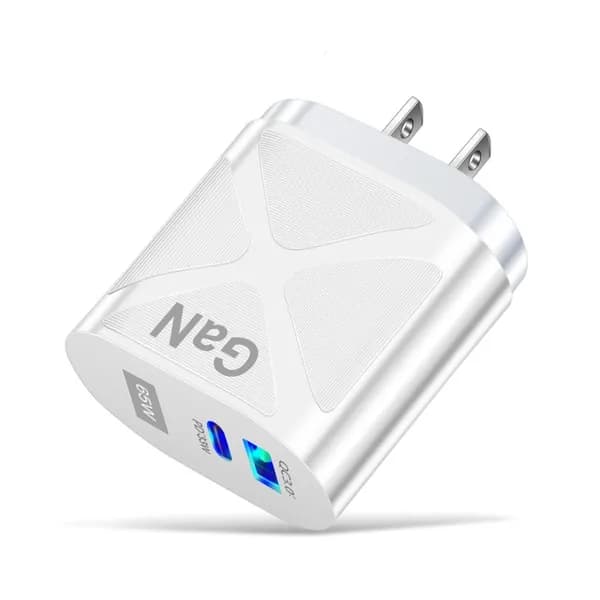 Портативное зарядное устройство 65W GaN, Белый - US