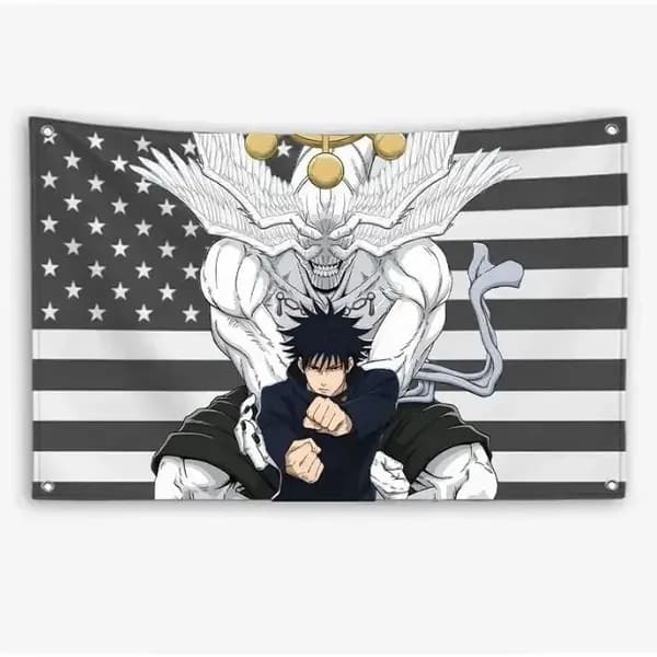 70-100 Баннер Мегуми Фушигуро от Jujutsu Kaisen, модный декоративный фон, гобелены для украшения улиц, гаражей и домов