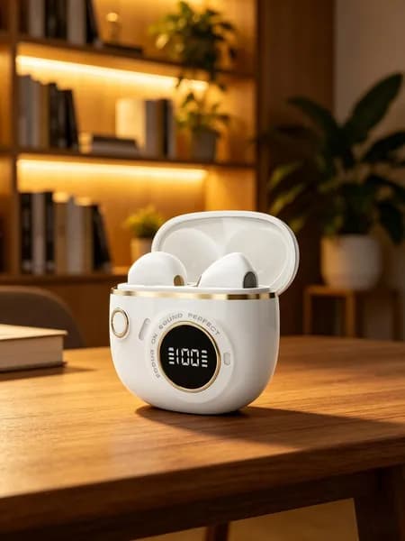 Наушники беспроводные с микрофоном, Bluetooth, USB Type-C, белый
