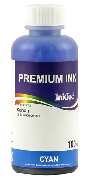 Чернила для Canon GI-490/790/890/990С , в упаковке 100мл , InkTec C0090, голубой