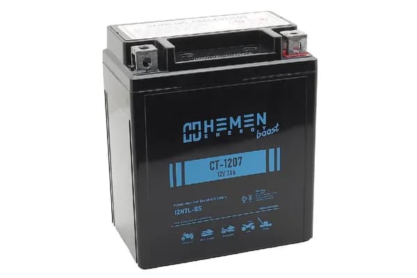 Аккумулятор 12В 7Ач HEMEN BOOST CT1207.1 (YTX7L-BS)(кисл,герметичный)(прям. полярн)(114*70*132)