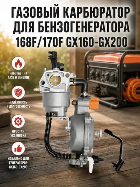 Газовый карбюратор для бензогенератора