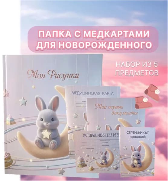 Медицинская карта, 5 шт.