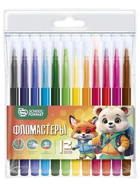 Набор фломастеров, 12 шт.