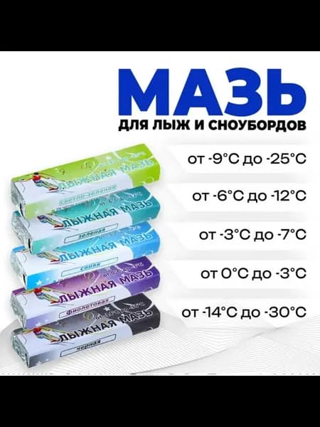 Лыжная мазь для температур от 0 до -30 град.C, 200 г