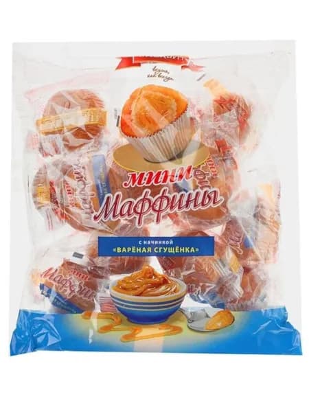 Мини-маффины Русский Бисквит вареная сгущенка 465 г